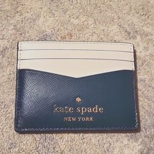 Kate Spade Staci Small Slim Card Holder in Peacock Sapphire Multi